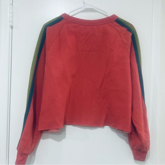 Aviator Nation Pink Rainbow Stripe Sweatshirt - Picture 6 of 7